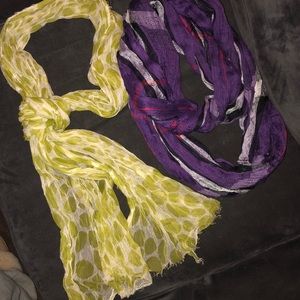NWOT Lot of Two Scarves